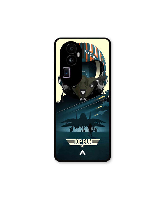 Top Gun Navy Metal Back Cover Phone Case for Oppo Reno 10 Pro Plus 