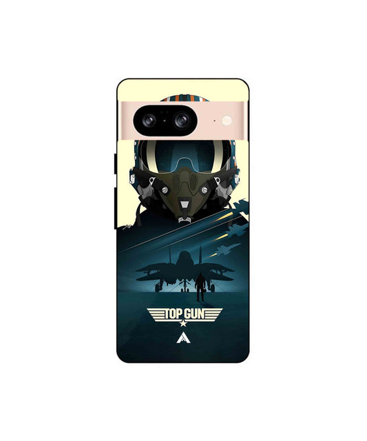 Top Gun Navy Metal Back Cover Phone Case for Pixel 8 