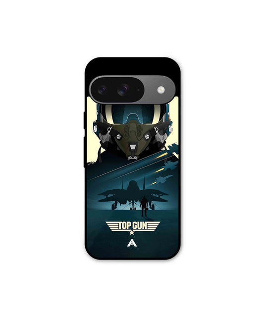 Top Gun Navy Metal Back Cover Phone Case for Pixel 9 