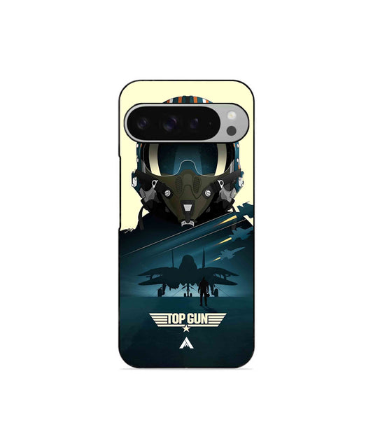 Top Gun Navy Metal Back Cover Phone Case for Pixel 9 Pro 