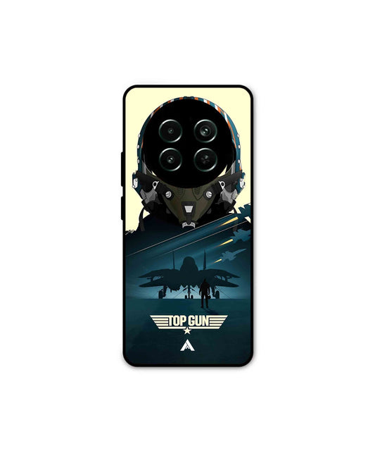 Top Gun Navy Metal Back Cover Phone Case for Realme 12 5G 