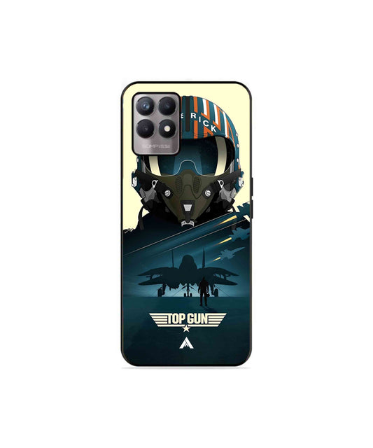 Top Gun Navy Metal Back Cover Phone Case for Realme 8 Pro 