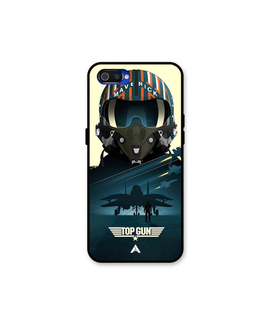 Top Gun Navy Metal Back Cover Phone Case for Realme C2 