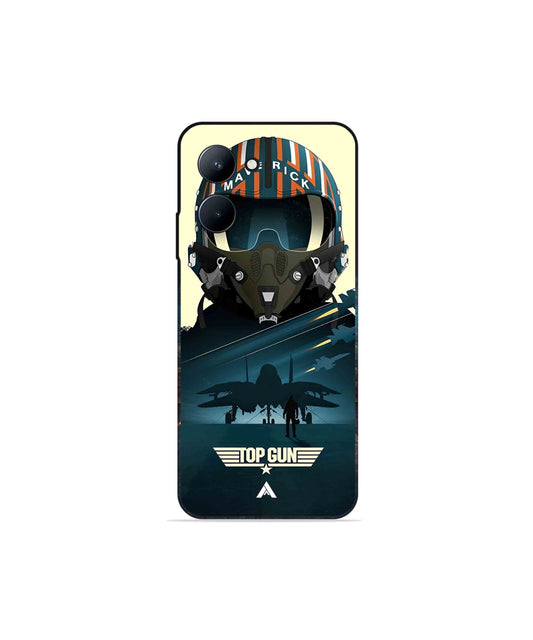 Top Gun Navy Metal Back Cover Phone Case for Realme C33 