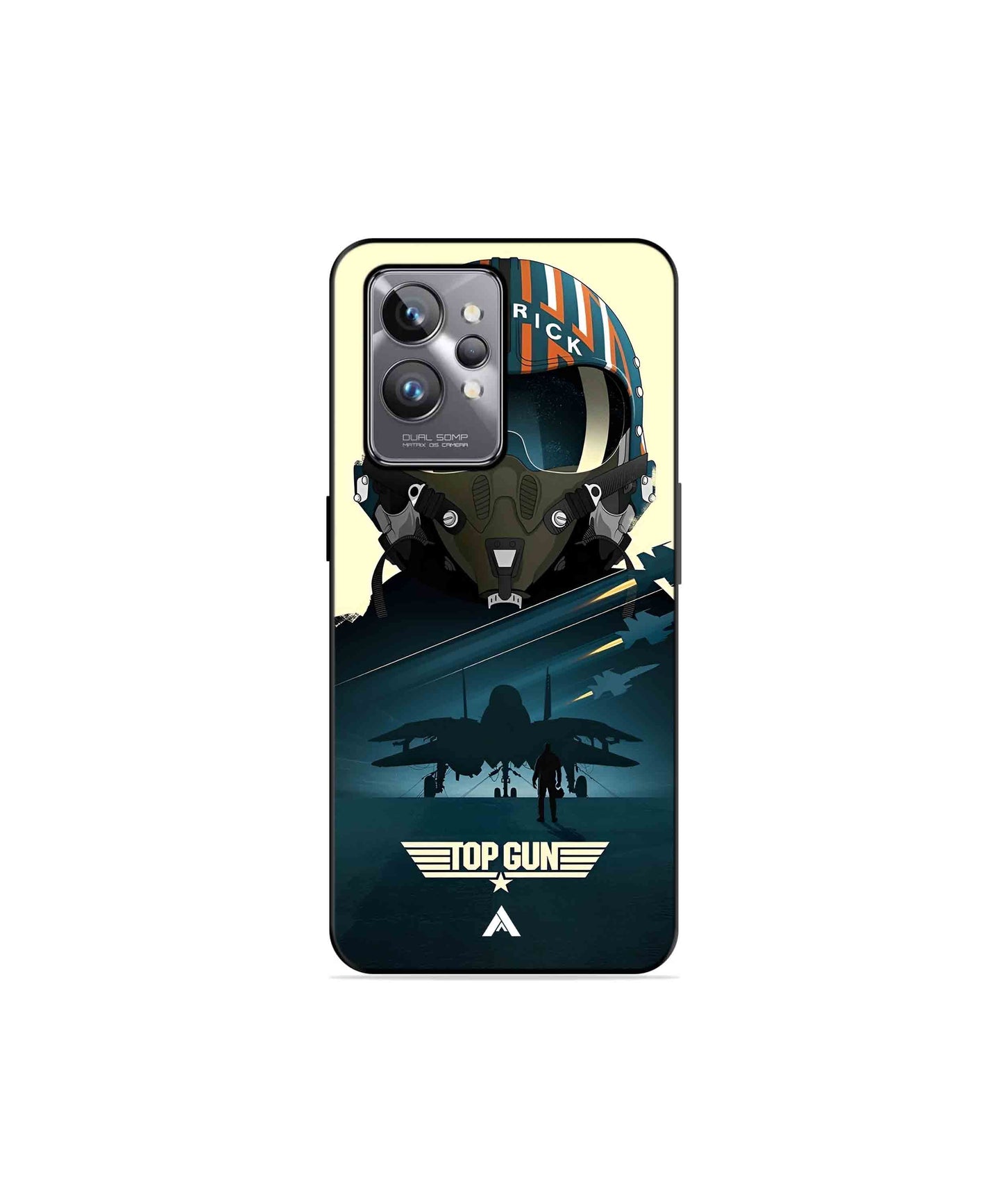 Top Gun Navy Metal Back Cover Phone Case for Realme GT 2 Pro 