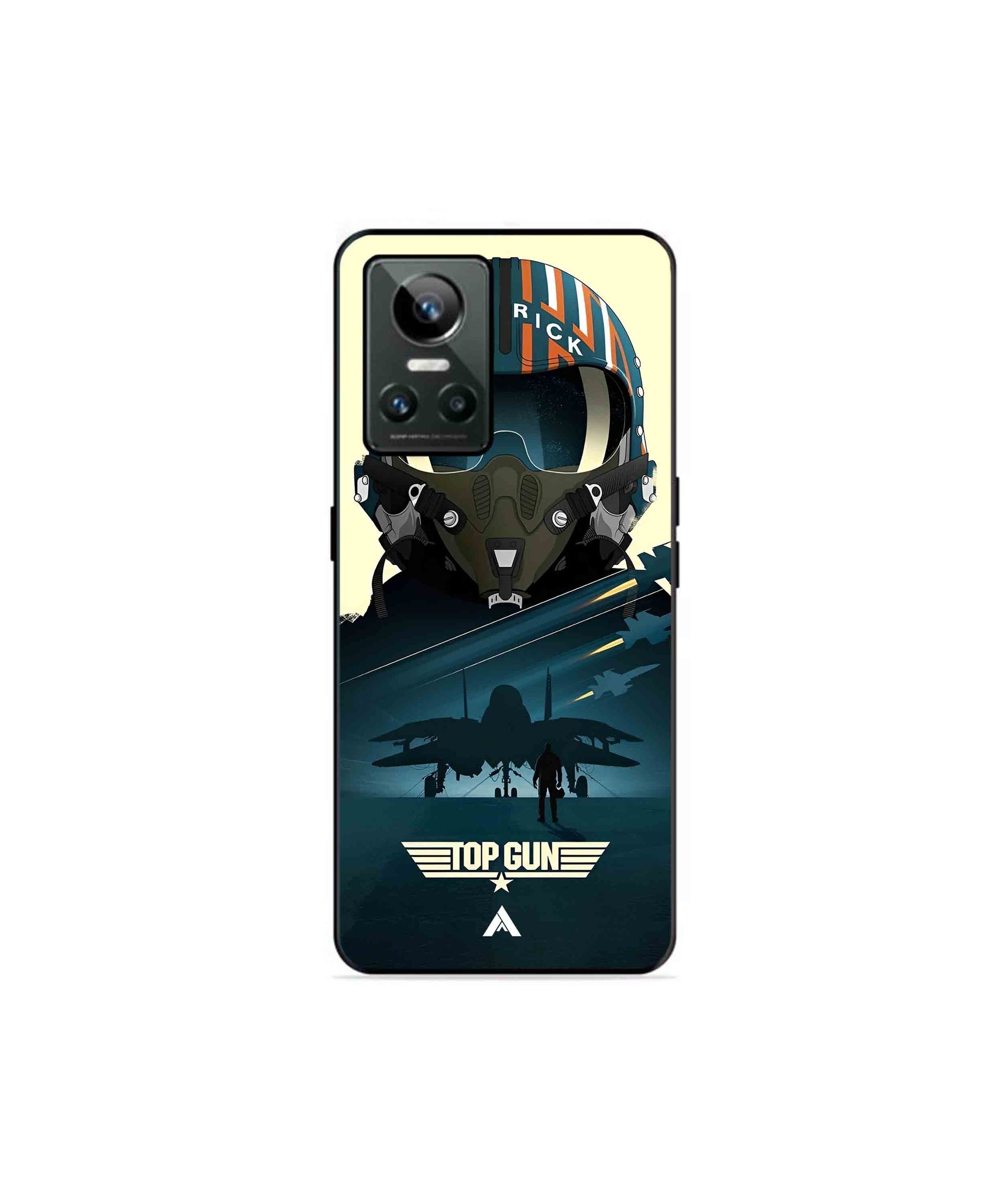 Top Gun Navy Metal Back Cover Phone Case for Realme GT Neo 3 