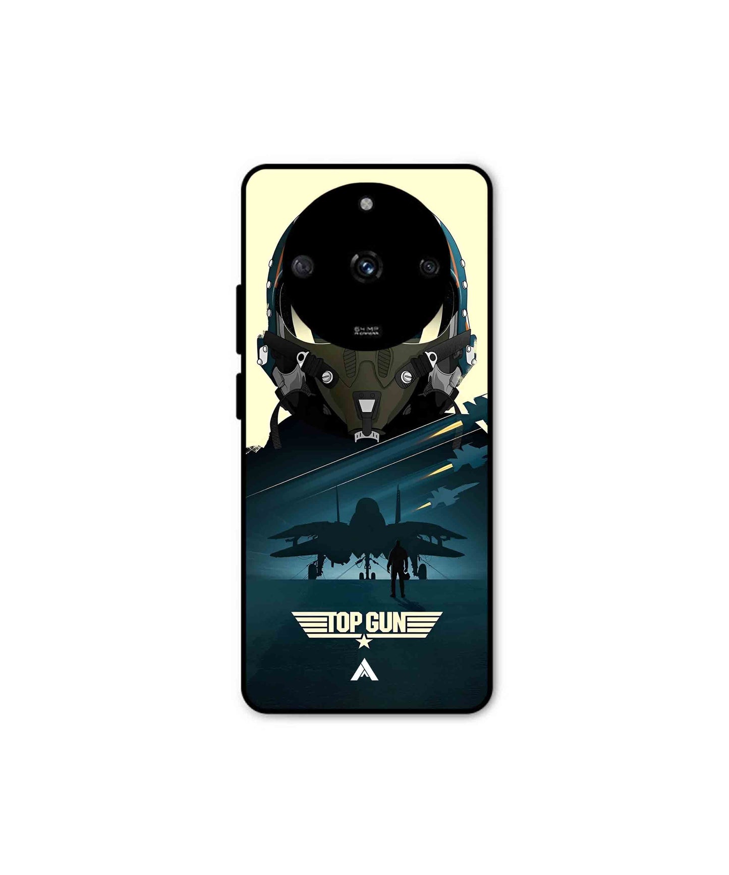 Top Gun Navy Metal Back Cover Phone Case for Realme Narzo 60 