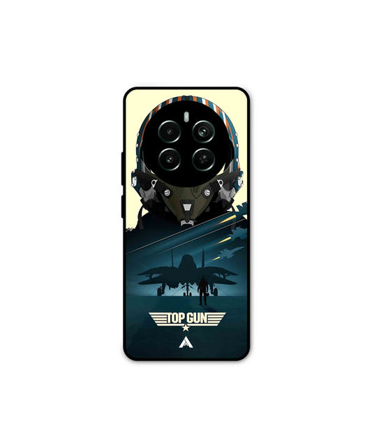 Top Gun Navy Metal Back Cover Phone Case for Realme Narzo 70 
