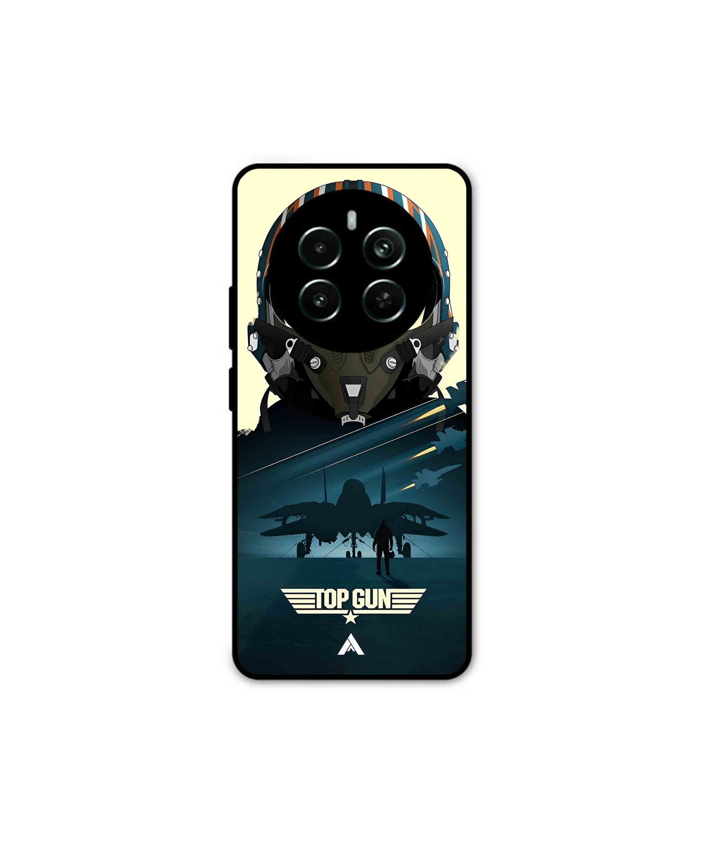Top Gun Navy Metal Back Cover Phone Case for Realme Narzo 70 Pro 