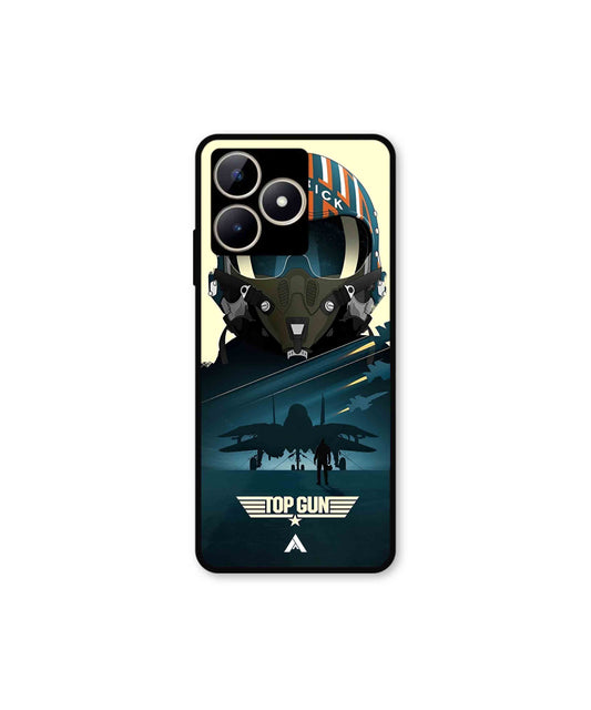 Top Gun Navy Metal Back Cover Phone Case for Realme Narzo N53 