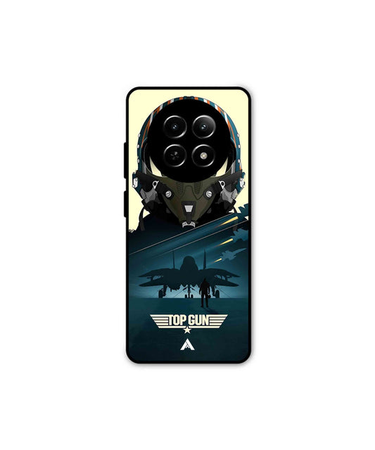 Top Gun Navy Metal Back Cover Phone Case for Realme Narzo N65 