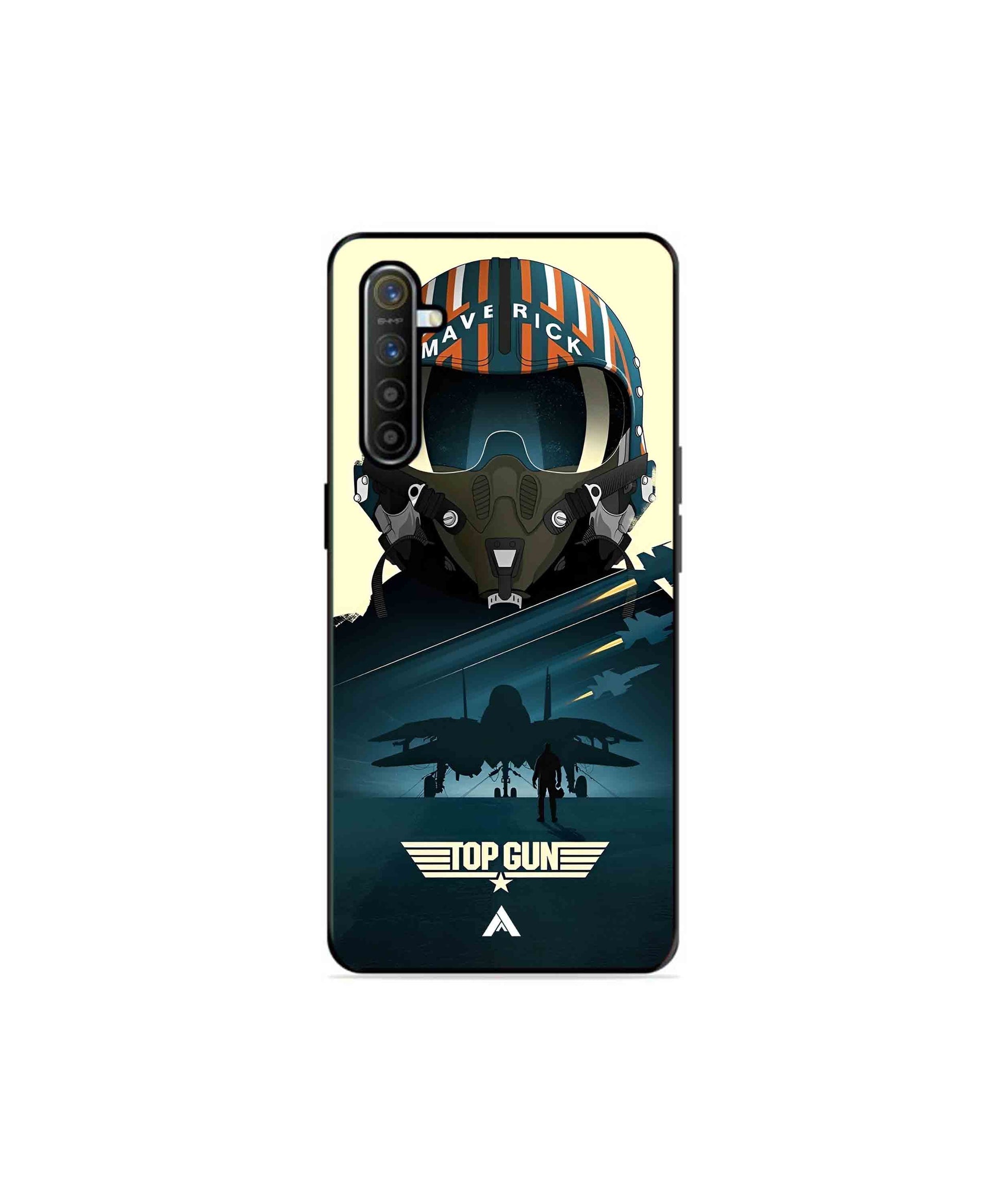 Top Gun Navy Metal Back Cover Phone Case for Realme XT 