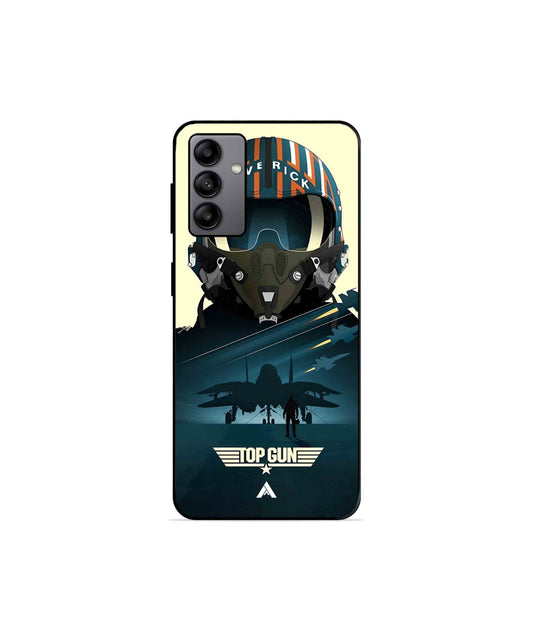 Top Gun Navy Metal Back Cover Phone Case for Samsung Galaxy A04s 