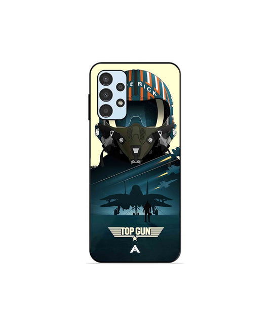 Top Gun Navy Metal Back Cover Phone Case for Samsung Galaxy A13 4G 