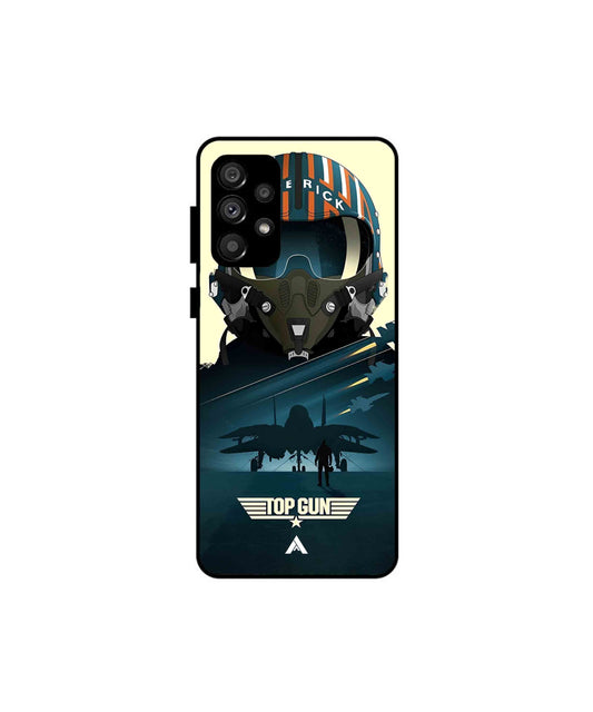 Top Gun Navy Metal Back Cover Phone Case for Samsung Galaxy A73 