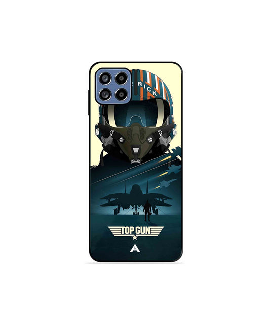 Top Gun Navy Metal Back Cover Phone Case for Samsung Galaxy F42 