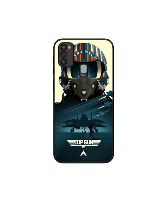 Top Gun Navy Metal Back Cover Phone Case for Samsung Galaxy M30s 