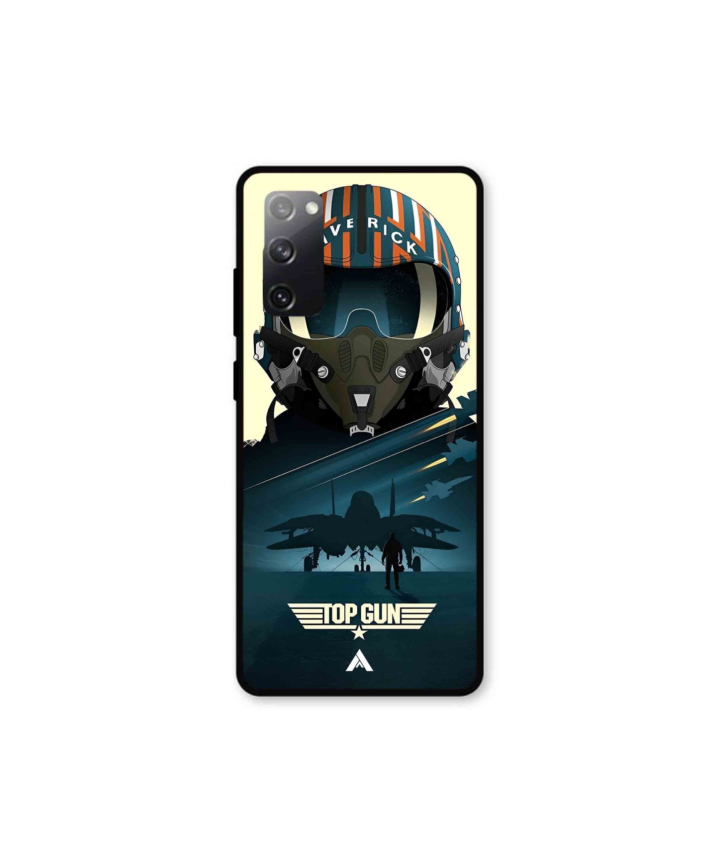 Top Gun Navy Metal Back Cover Phone Case for Samsung Galaxy S20 