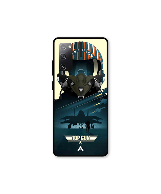 Top Gun Navy Metal Back Cover Phone Case for Samsung Galaxy S20 