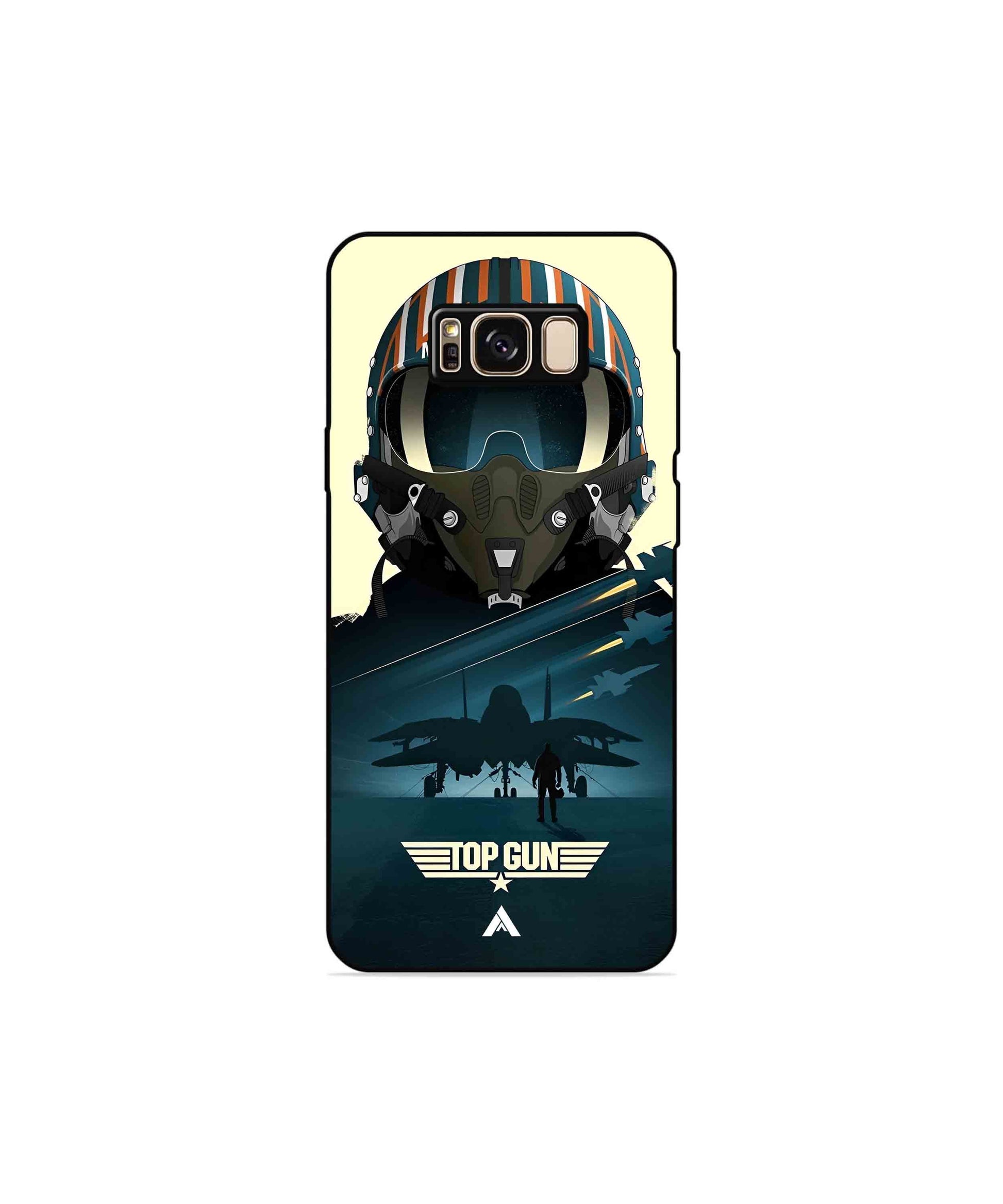 Top Gun Navy Metal Back Cover Phone Case for Samsung Galaxy S8 Plus 