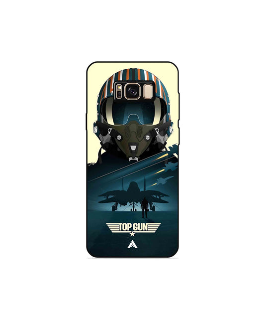 Top Gun Navy Metal Back Cover Phone Case for Samsung Galaxy S8 Plus 