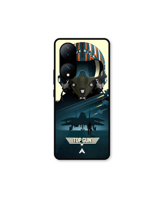 Top Gun Navy Metal Back Cover Phone Case for Vivo Y100 
