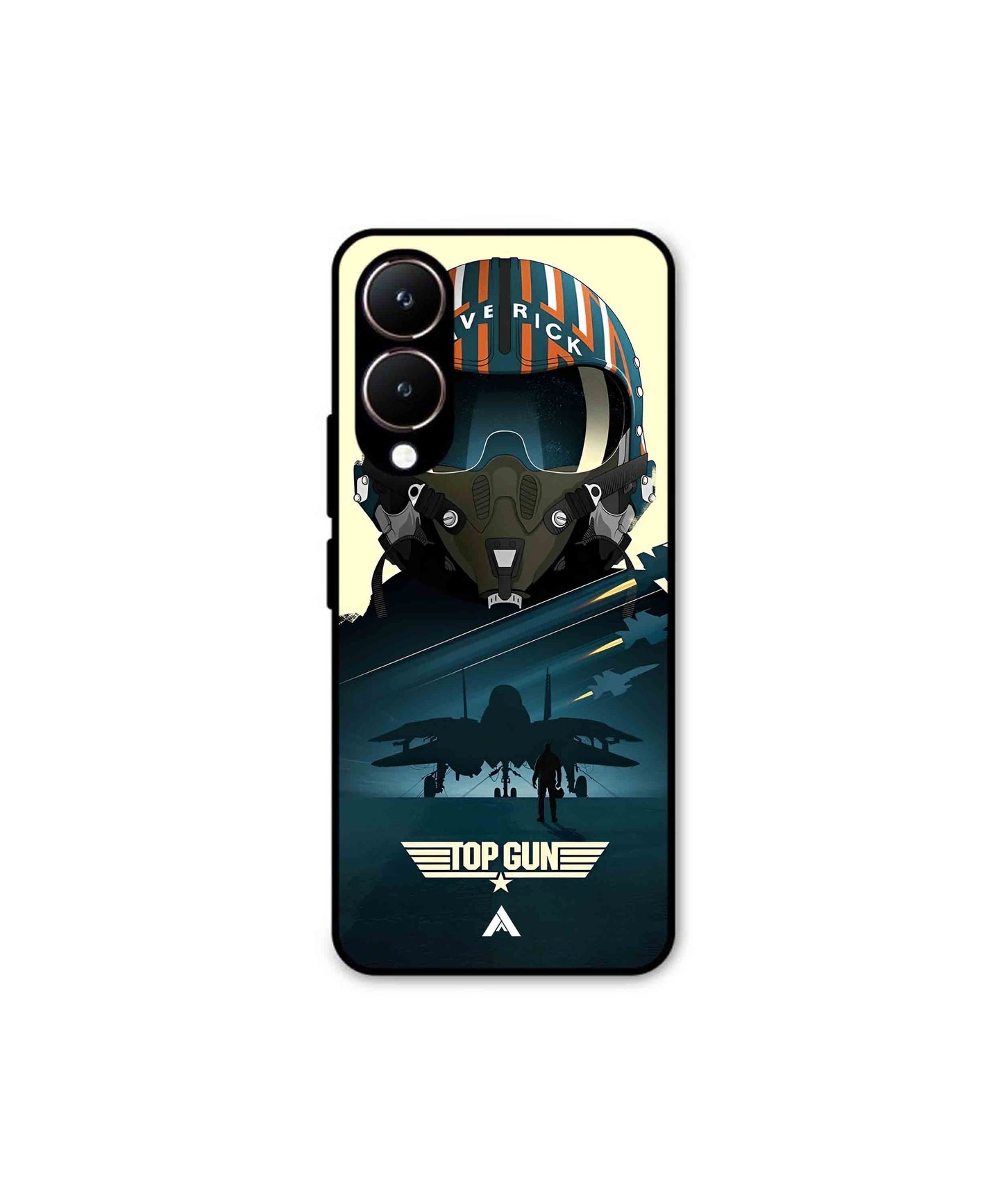 Top Gun Navy Metal Back Cover Phone Case for Vivo Y28 