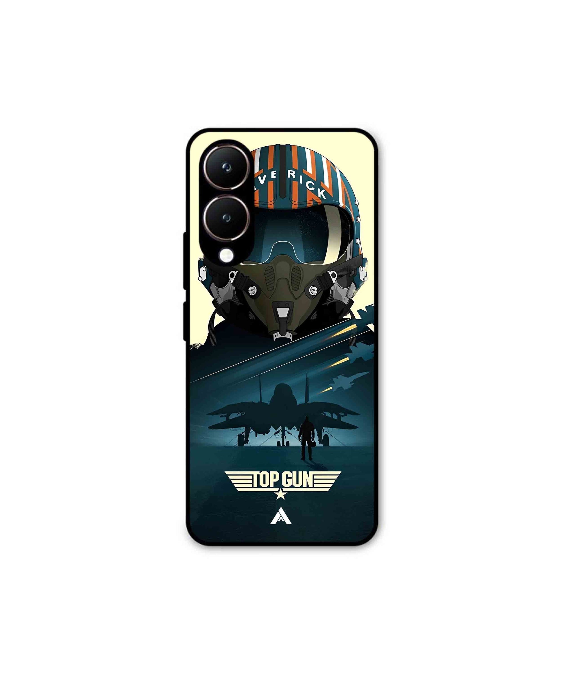 Top Gun Navy Metal Back Cover Phone Case for Vivo Y28 