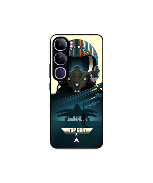 Top Gun Navy Metal Back Cover Phone Case for Vivo Y300 