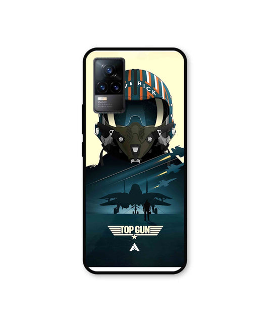 Top Gun Navy Metal Back Cover Phone Case for Vivo Y73 