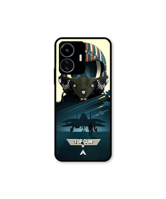Top Gun Navy Metal Back Cover Phone Case for Vivo Y77 