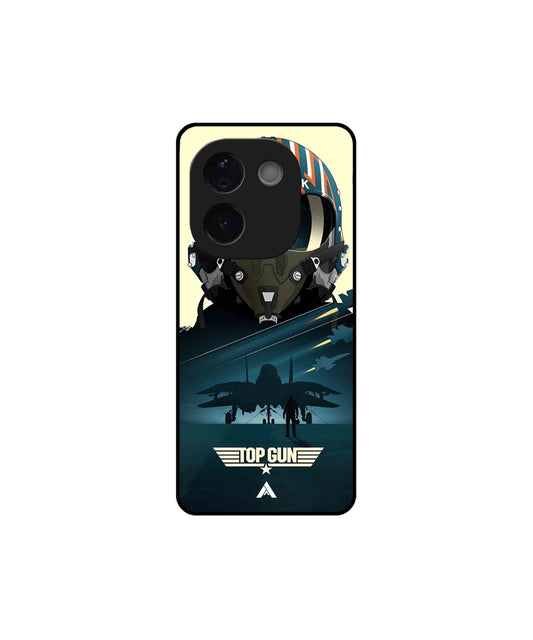 Top Gun Navy Metal Back Cover Phone Case for Vivo Z9s Pro 