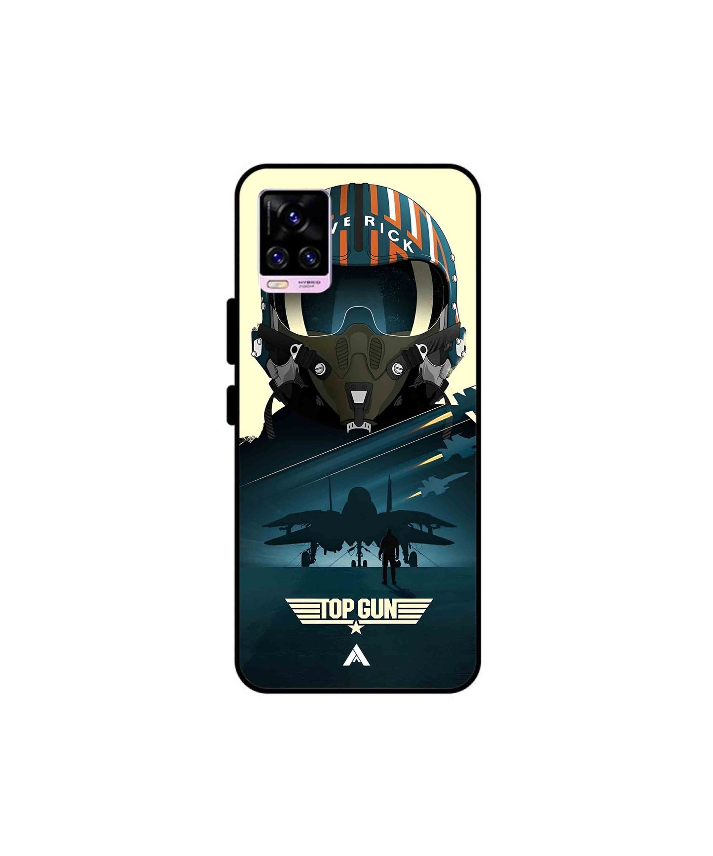 Top Gun Navy Metal Back Cover Phone Case for Vivo v20 Pro 