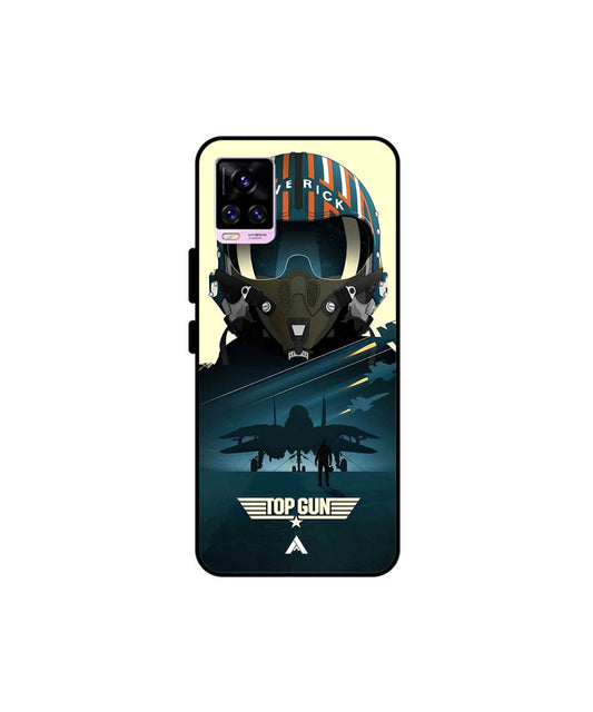 Top Gun Navy Metal Back Cover Phone Case for Vivo v20 Pro 