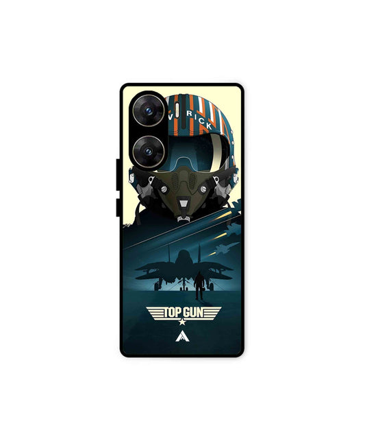 Top Gun Navy Metal Back Cover Phone Case for Vivo v29e 