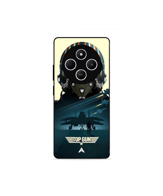 Top Gun Navy Metal Back Cover Phone Case for Xiaomi Redmi 14C 