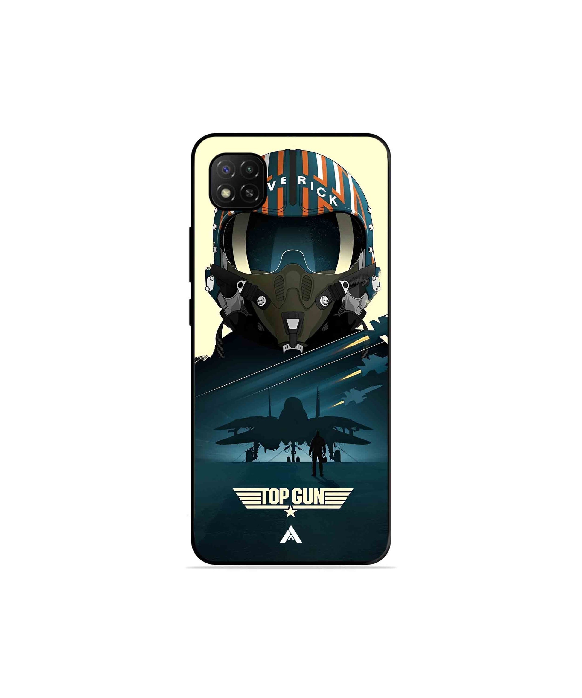 Top Gun Navy Metal Back Cover Phone Case for Xiaomi Redmi Activ 9 