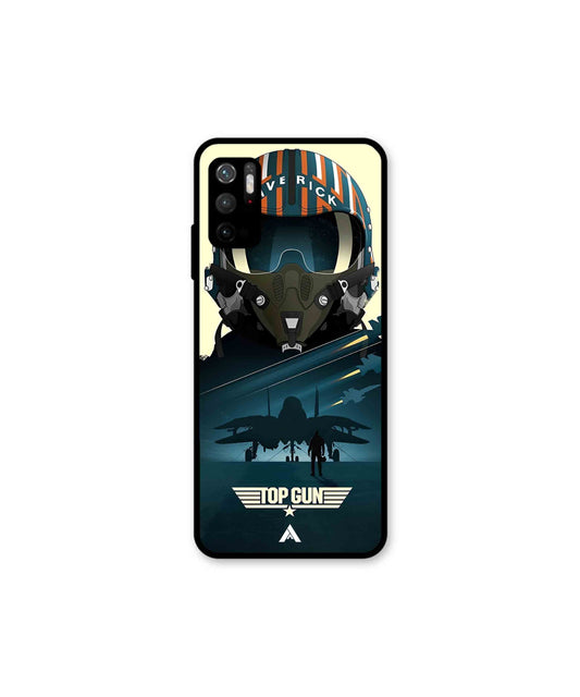 Top Gun Navy Metal Back Cover Phone Case for Xiaomi Redmi Note 10T 