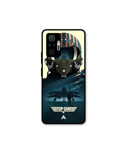Top Gun Navy Metal Back Cover Phone Case for Xiaomi Redmi Note 10 Pro Plus 