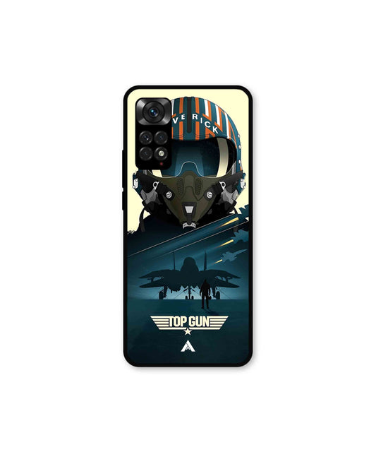Top Gun Navy Metal Back Cover Phone Case for Xiaomi Redmi Note 11 