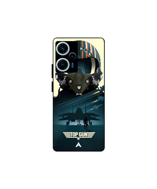 Top Gun Navy Metal Back Cover Phone Case for Xiaomi Redmi Note 12 Turbo 
