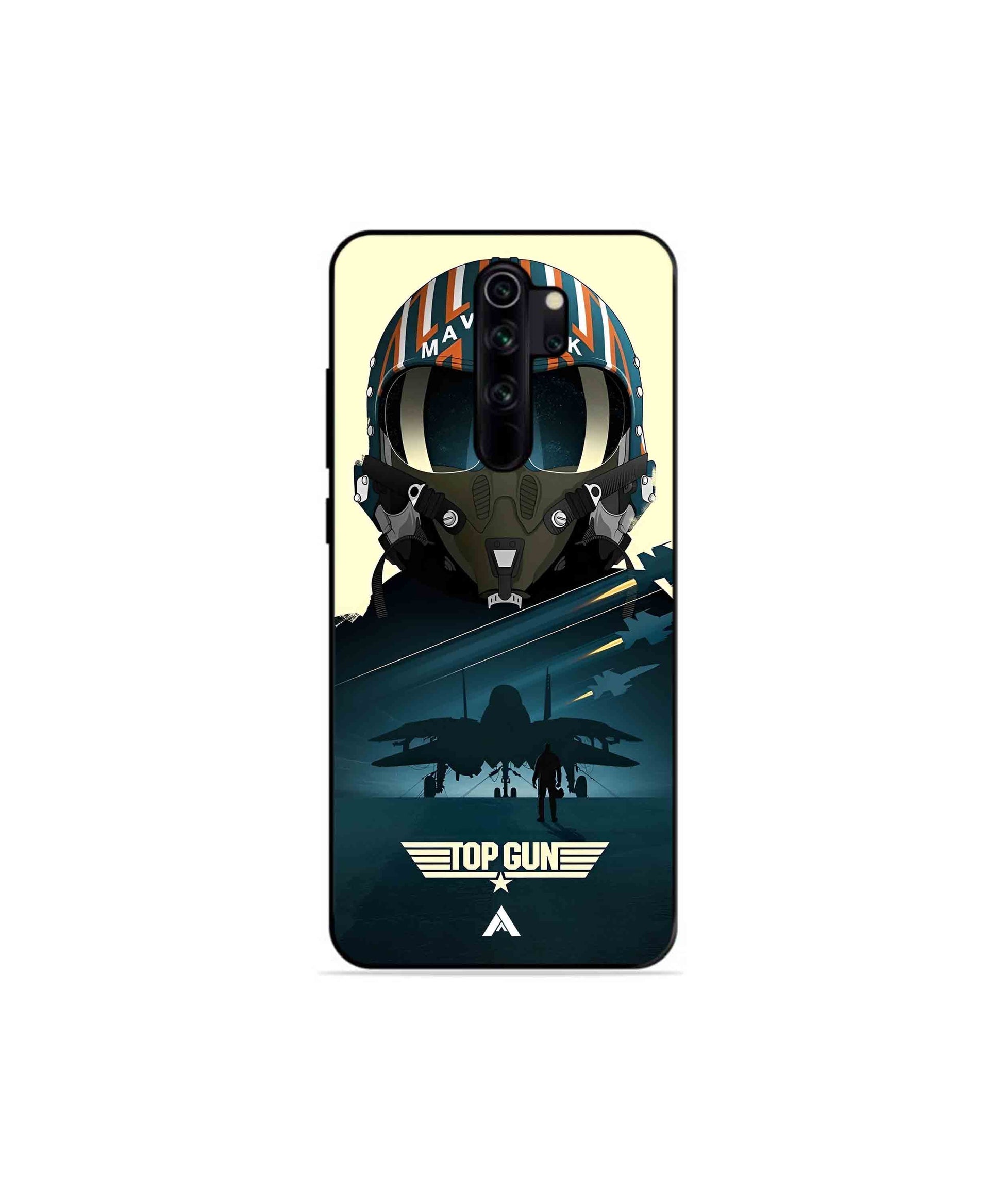 Top Gun Navy Metal Back Cover Phone Case for Xiaomi Redmi Note 8 Pro 