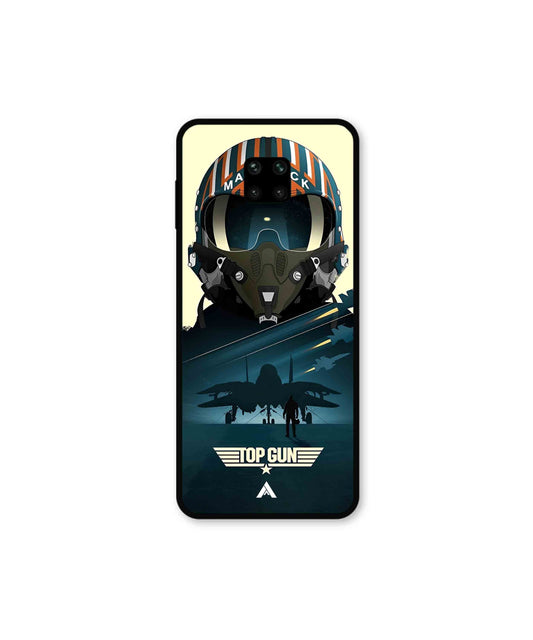 Top Gun Navy Metal Back Cover Phone Case for Xiaomi Redmi Note 9 Pro Max 