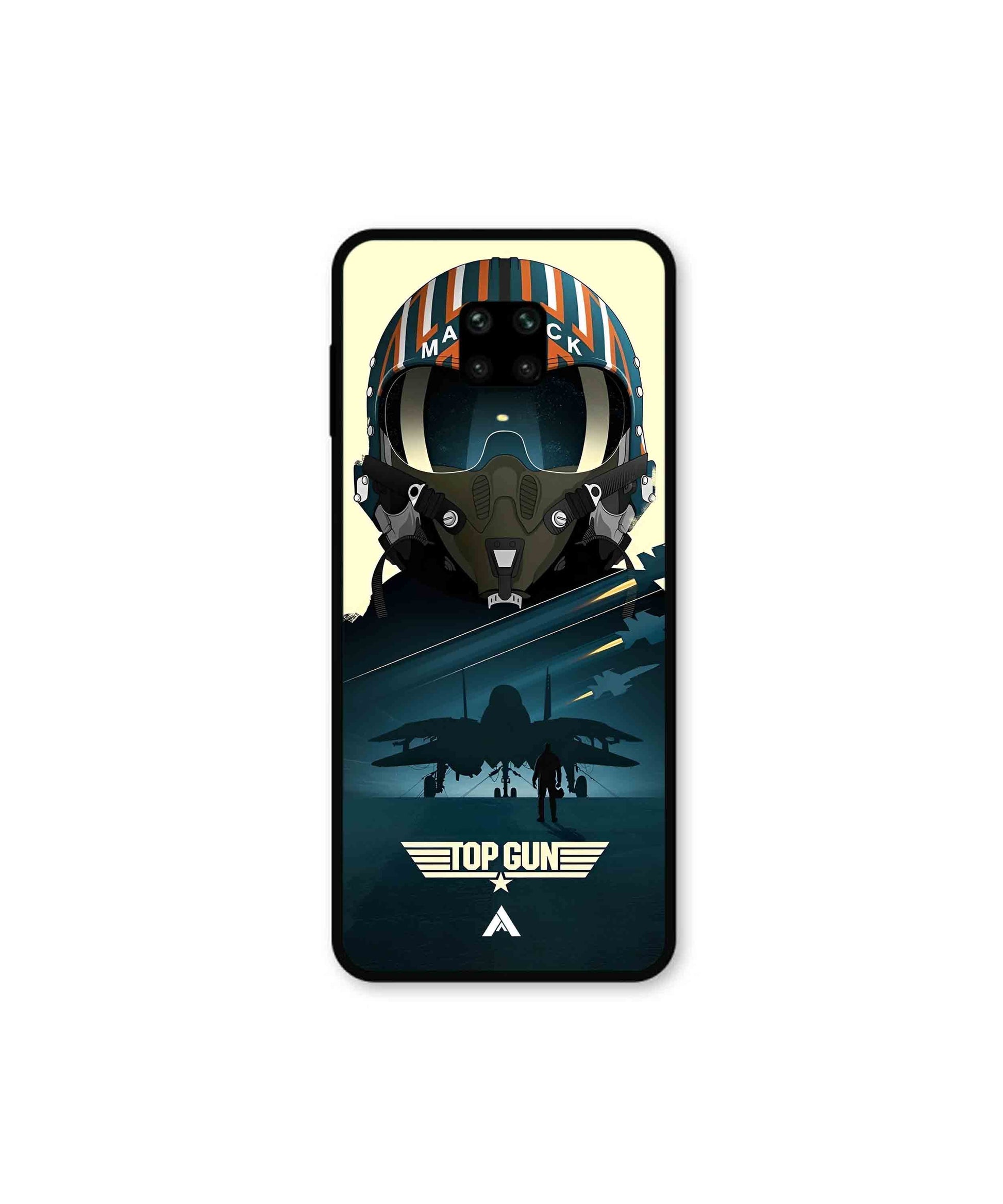 Top Gun Navy Metal Back Cover Phone Case for Xiaomi Redmi Note 9 Pro 