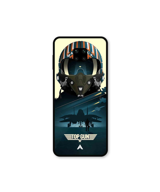 Top Gun Navy Metal Back Cover Phone Case for Xiaomi Redmi Note 9 Pro 
