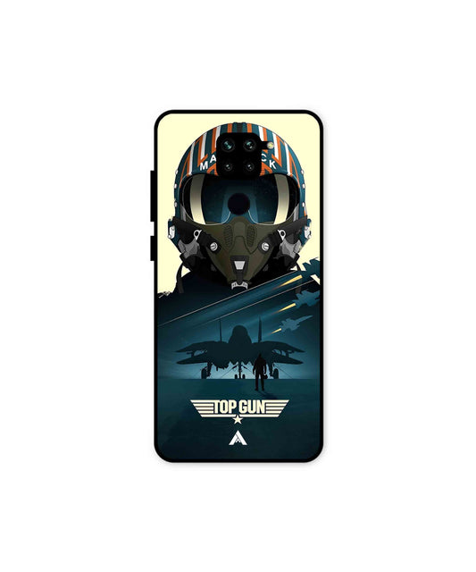 Top Gun Navy Metal Back Cover Phone Case for Xiaomi Redmi Note 9 