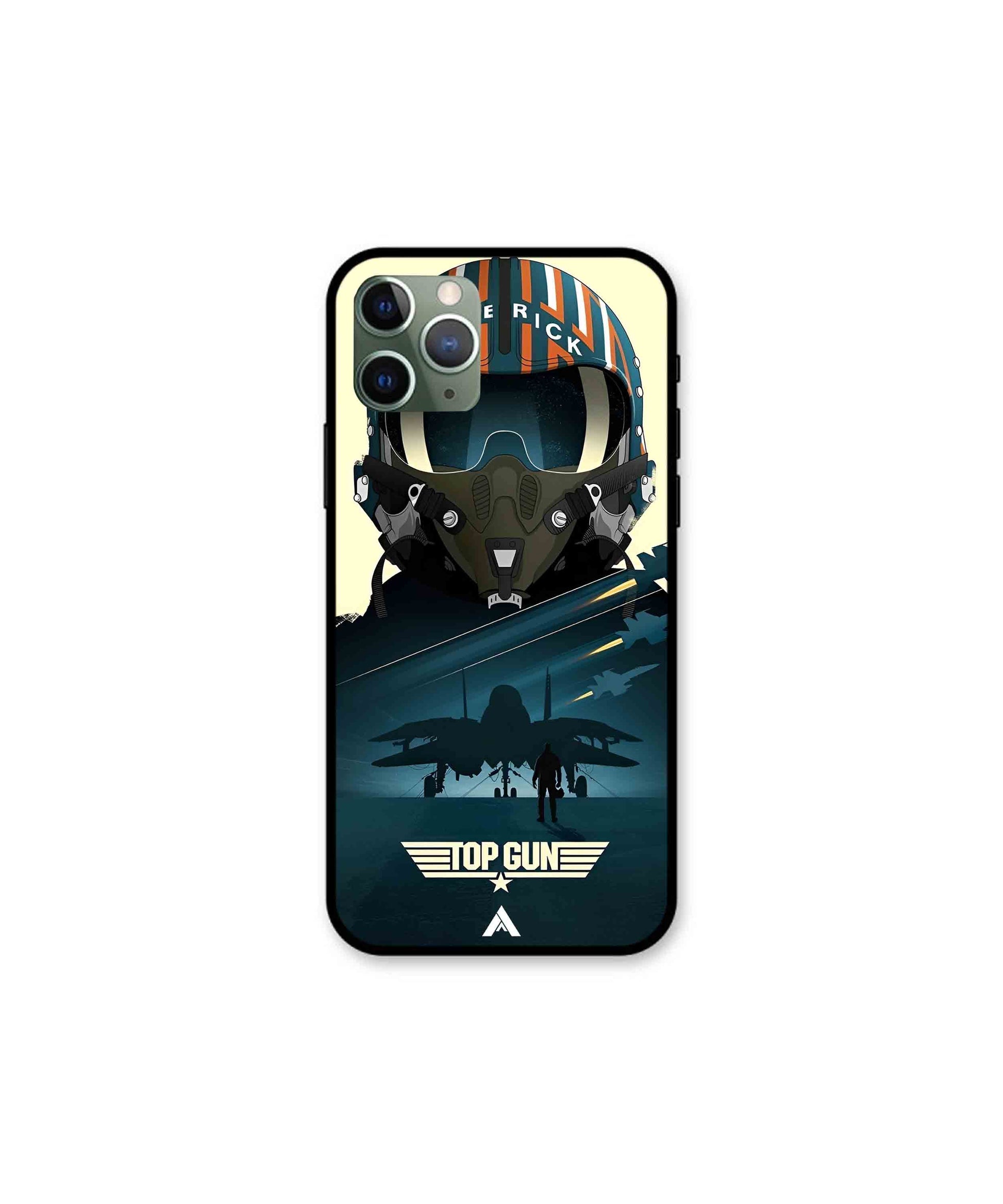 Top Gun Navy Metal Back Cover Phone Case for iPhone 11 Pro 