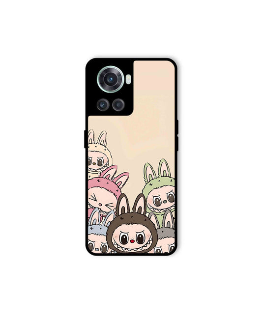 Zimomo Labubu Metal Back Cover Phone Case for Oneplus 10R