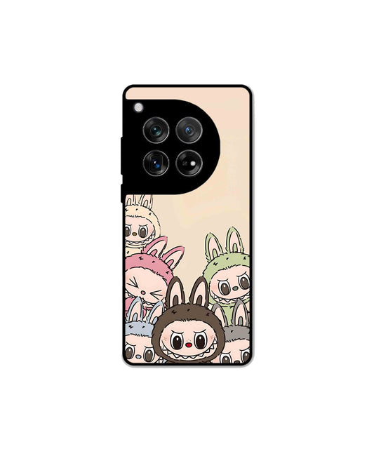 Zimomo Labubu Metal Back Cover Phone Case for Oneplus 11R