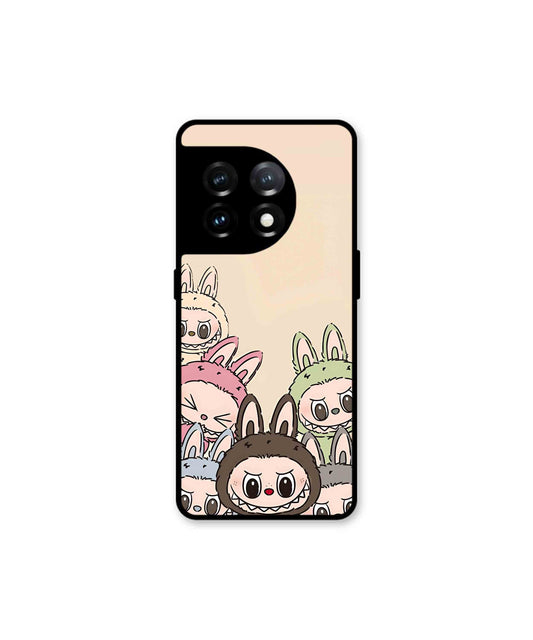 Zimomo Labubu Metal Back Cover Phone Case for Oneplus 11